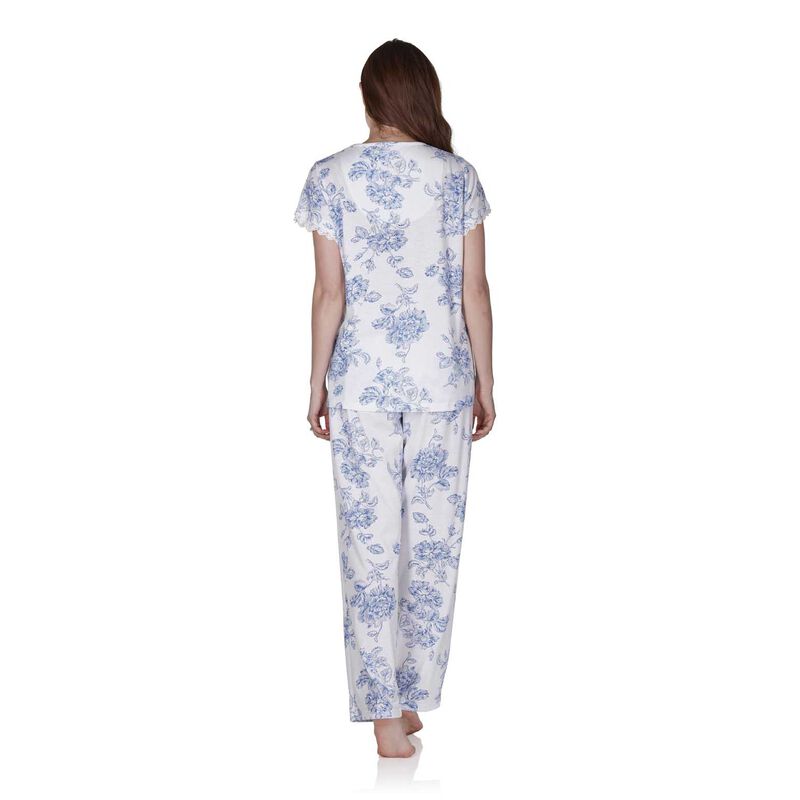 La Marquise Vintage Bouquet Short Sleeve Pyjama Set image number 4